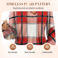 🔥Hot Sale Offers-Women's Plaid Hooded Long Sleeve Drawstring V Neck Shirts