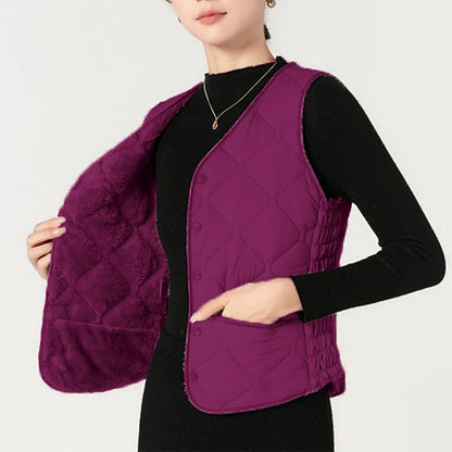 🔥HOT SALE 49% - Women's Warm Quilted Lightweight Fitted Vest