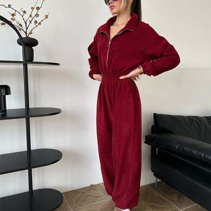 ❄️Winter Sale - 49% OFF🧥Cozy Warm Zip Front Jumpsuit