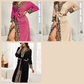 🎅Christmas Specials 49% OFF🎁🎄Women’s Cozy Hooded Leopard Print Bathrobe
