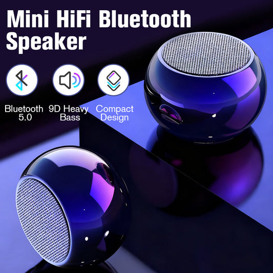 🔊 HOT SALE - BUY 2 GET 1 FREE! ✨ Mini HiFi Bluetooth Speaker - 5W Stereo Sound with 10-Hour Battery for Travel & Home Use 🎶📦