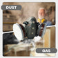 😷 50% OFF NOW! 🔥 Dust-Proof Integrated Respirator Mask – Dual-tank activated carbon filters – Industrial-grade protection against gas, dust & fumes – reusable & adjustable 🛡️
