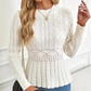 🎅🔥Buy 2 get free shipping⏳Women's Chunky-Knitted Crew Neck Peplum Sweater