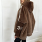 💥Christmas Sale 49% OFF🧥Women’s Mink Fur Hooded Zip-Up Coat ✨Luxurious winter warmth! Perfect for holiday outings🎄