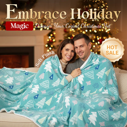 Cozy Christmas Throw Blanket