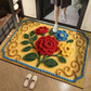 🦌Christmas Early Bird Special 50% off🏆3D Floral Yarn Anti-Slip Absorbent Floor Mat – Stylish, Soft & Safe