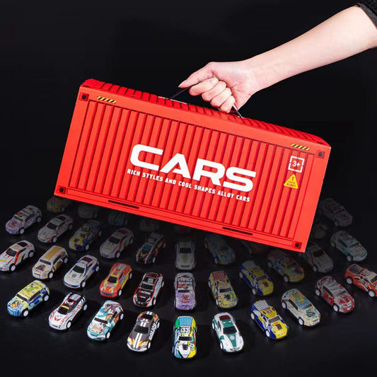 🎁 49% OFF NOW! ✨ 48 Mini Pull-Back Cars with Garage Set - Interactive Play with Sound Effects & Looping Tracks for Kids 🚗🎪