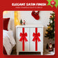 🎄🎀 Large Christmas Cabinet Bow – Pre-Tied Satin Ribbon Door Decoration