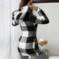🔥Hot Sale Offers-Women's Plaid Zip-Up Hooded Jacket