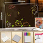 ✨ LIMITED-TIME 50% OFF! Erasable Light-Up Acrylic Drawing Board with Stand, DIY Transparent LED Message Sign