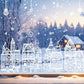 🎄 78-Piece Christmas Village Window Clings – Reusable Static Decals for Winter Wonderland Holiday Window Decor