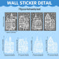 🎄 78-Piece Christmas Village Window Clings – Reusable Static Decals for Winter Wonderland Holiday Window Decor