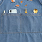 Unisex Vintage Denim Barista Apron