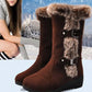 🎄Christmas Sale 49% OFF👢Women's Mid-Calf Snow Boots with Plush Trim - Cozy & Stylish