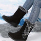 🎄Christmas Sale 49% OFF👢Women's Mid-Calf Snow Boots with Plush Trim - Cozy & Stylish