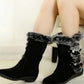 🎄Christmas Sale 49% OFF👢Women's Mid-Calf Snow Boots with Plush Trim - Cozy & Stylish