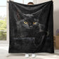 🐈‍⬛🖤 Giant Black Cat Cozy Blanket – Soft Cat-Themed Throw for Sofa, Bed & Travel