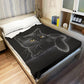 🐈‍⬛🖤 Giant Black Cat Cozy Blanket – Soft Cat-Themed Throw for Sofa, Bed & Travel