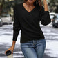 🔥Black Friday Sale 49% OFF🔥Women's Elegant Casual V-Neck Knit Top