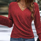 🔥Black Friday Sale 49% OFF🔥Women's Elegant Casual V-Neck Knit Top