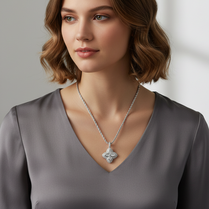 🔥Black Friday Mega Sale🔥Adjustable Sparkling Four-Leaf Clover Necklace