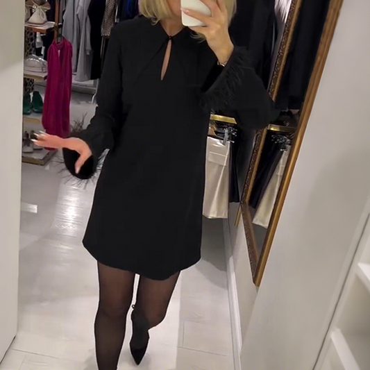 🔥Black Friday Sale 49% OFF🔥Women's Elegant Long Sleeve Mini Dress