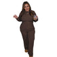 ✨Women’s Plus-Size Long-Sleeve Tops & Pants 2-Piece Set