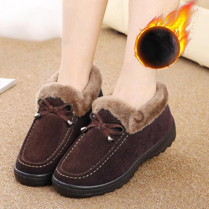 Women's Plush Lined Slip-On Winter Loafers