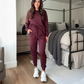 Women's Casual Crewneck Top & Pants Two-Piece Set