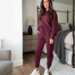 Women's Casual Crewneck Top & Pants Two-Piece Set