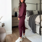 Women's Casual Crewneck Top & Pants Two-Piece Set