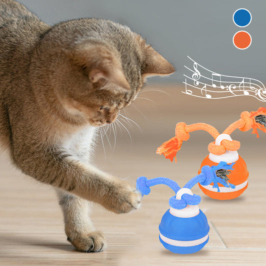 🏆 Hot Sale -49% OFF ✨Interactive Rolling Cat Ball with Bird Sounds