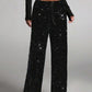 👖✨Women's Sequin Sparkle Wide Leg Pants with Elastic Waistband