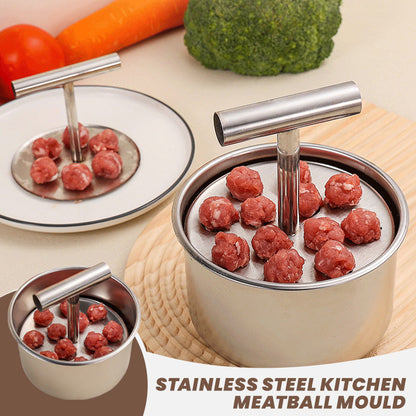🥩🍳 50% OFF! ⚡🌟 Kitchen Stainless Steel Meatball Mould – Premium 304 Stainless Steel, 6 or 12 Holes & Ergonomic Design. 2,381 Happy Customers! ✅
