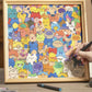 😻🖼️Wooden DIY Paintable Cat Puzzle Photo Frame