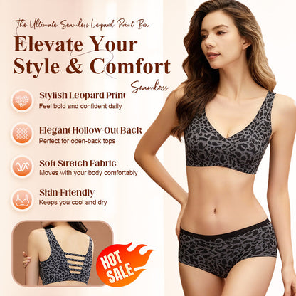 ⏳Limited-time 49% off⏰Stylish Leopard Pattern Breathable Everyday Bra👙