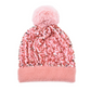 Winter Sparkly Sequin Pom Beanie