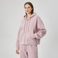 Soft Hooded Zipper Sweatshirt for Women