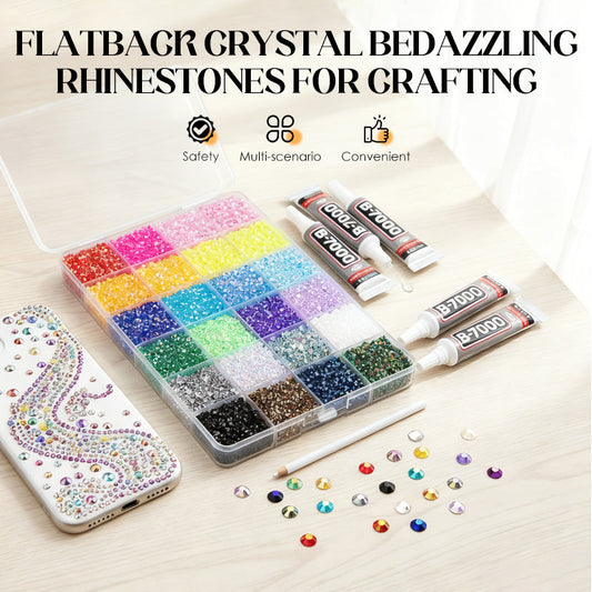 ✨Flatback Crystal Bedazzling Rhinestones for Crafting🤩