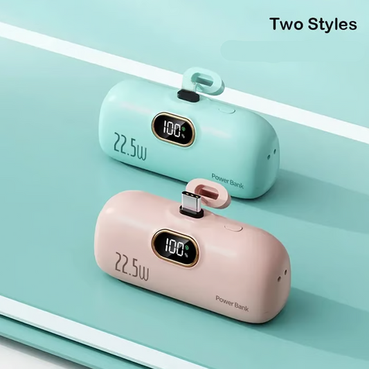 🎉 2026 Sale — Over 46,000 Sold! 🔋 5000mAh Mini Portable Power Bank – 22.5W Fast Charging & Digital Display ⚡