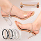 Rhinestone high heel fixation strap