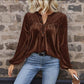 🔥🔥New Arrivals! 49% OIFF!🎁Elegant Gathered Front Long Sleeve Blouse