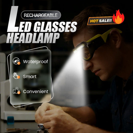 📢📢49% OFF !!✨Rechargeable LED Glasses Headlamp