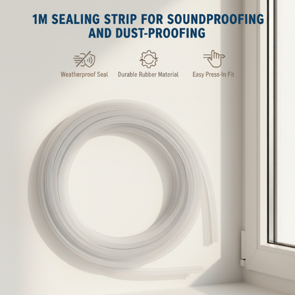 🪟 BUY 2 GET 1 FREE! ✨ 1M Sealing Strip – Soundproofing, Dust-Proofing & Flexible for Windows/Doors 🏠