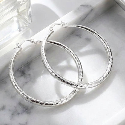 ✨BUY 1 GET 1 FREE🔥Diamond-Cut Hoop Earrings for Women👑