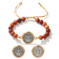 📢📢49%  OFF !! ⏰🛡️A Guardian's Companion✨Natural Wooden Bead St. Benedict Bracelet🎁Adjustable, Suitable for Both Men and Women