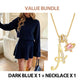✨🌸Women's Mock Neck Knit A-Line Mini Dress👗