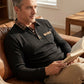 Men's Plaid Patchwork Textured Long-Sleeve Shirt