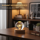 🌌✨ 3D Engraved Crystal Ball Night Light – Celestial Glass Sphere Lamp with Warm LED Wooden Base