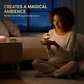 🌌✨ 3D Engraved Crystal Ball Night Light – Celestial Glass Sphere Lamp with Warm LED Wooden Base